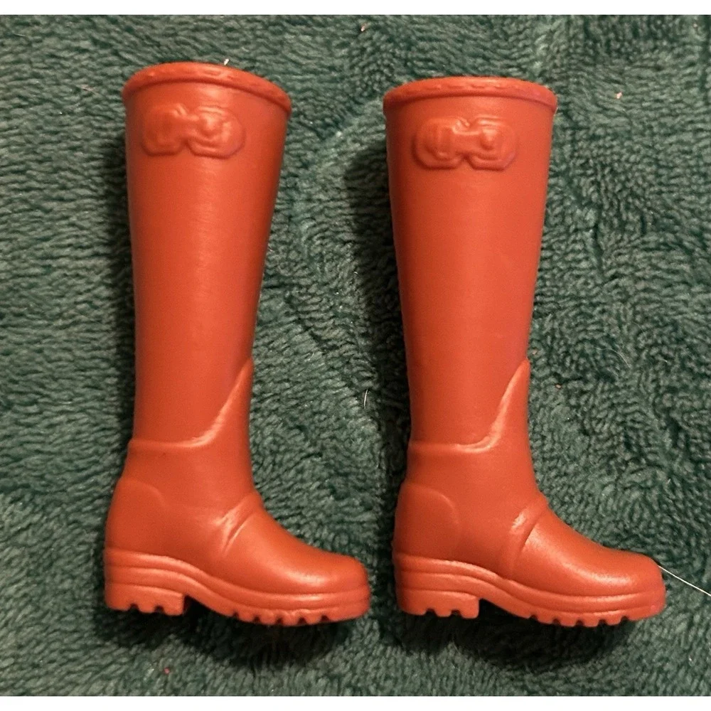 BARBIE BOOTS BROWN TALL EQUESTRIAN WESTERN COWGIRL FASHION STYLE CUTE DOLL SHOES